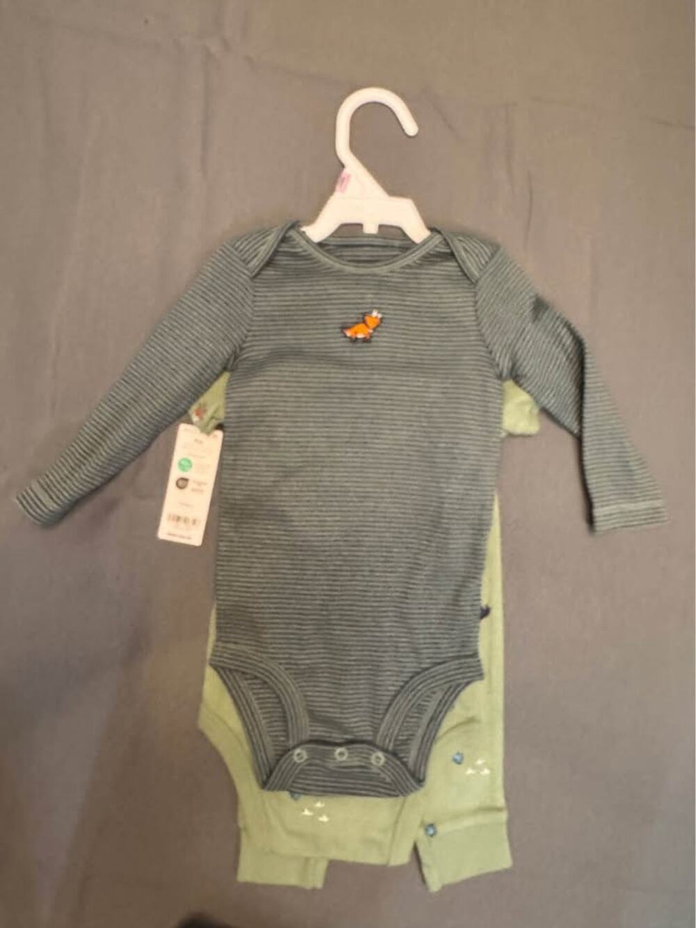 #412 NWT Old Navy Baby 9M Dinosaur Outfit Set – 3 Piece Bodysuit, Pants